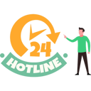 پیش‌نمایش فایل boy-showing-hotline-9852104 از پک پشتیبانی فنی