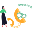 پیش‌نمایش فایل girl-getting-call-from-support-center-9852113 از پک پشتیبانی فنی