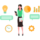 پیش‌نمایش فایل young-girl-standing-and-doing-analysis-work-9852088 از پک پشتیبانی فنی
