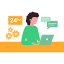 پیش‌نمایش فایل young-girl-working-in-tech-support-9852084 از پک پشتیبانی فنی