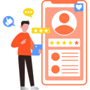 پیش‌نمایش فایل boy-checking-star-rating-on-mobile-9853434 از پک امتیازدهی