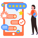 پیش‌نمایش فایل girl-checking-feedback-on-mobile-9853431 از پک امتیازدهی