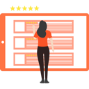 پیش‌نمایش فایل girl-giving-rating-star-9853411 از پک امتیازدهی
