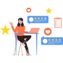 پیش‌نمایش فایل girl-working-at-her-desk-9853433 از پک امتیازدهی