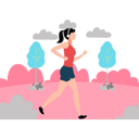 پیش‌نمایش فایل the-girl-is-running-wearing-headphones-9959531 از پک رژیم و تناسب اندام