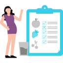 پیش‌نمایش فایل the-girl-is-showing-her-diet-list-9959496 از پک رژیم و تناسب اندام