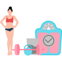 پیش‌نمایش فایل the-girl-is-standing-next-to-the-weight-machine-9959514 از پک رژیم و تناسب اندام
