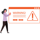 پیش‌نمایش فایل girl-looking-at-web-page-warning-9852042 از پک اخطار