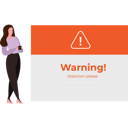 پیش‌نمایش فایل the-girl-is-looking-at-the-warning-9852019 از پک اخطار