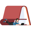 پیش‌نمایش فایل girl-reading-online-using-laptop-9865301 از پک نشر و انتشارات