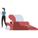 پیش‌نمایش فایل girl-standing-by-typewriter-9865278 از پک نشر و انتشارات