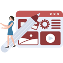 پیش‌نمایش فایل girl-working-on-web-page-9865271 از پک نشر و انتشارات