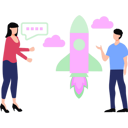پیش‌نمایش فایل boy-and-girl-looking-at-startup-rocket-9871559 از پک وبسایت