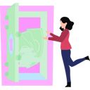 پیش‌نمایش فایل girl-looking-at-money-in-locker-9871476 از پک وبسایت