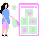 پیش‌نمایش فایل girl-shopping-online-9871515 از پک وبسایت