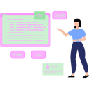 پیش‌نمایش فایل girl-watching-coding-on-web-page-9871555 از پک وبسایت