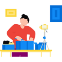 پیش‌نمایش فایل boy-making-cooking-videos-9994206 از پک تولیدکننده محتوا