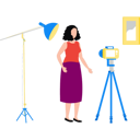 پیش‌نمایش فایل girl-making-content-videos-9994195 از پک تولیدکننده محتوا