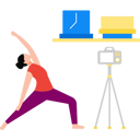 پیش‌نمایش فایل girl-making-video-while-exercising-9994190 از پک تولیدکننده محتوا
