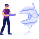 پیش‌نمایش فایل boy-holding-space-gun-9886581 از پک متاورس