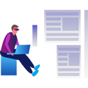 پیش‌نمایش فایل boy-working-on-laptop-using-vr-glass-9886607 از پک متاورس