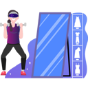 پیش‌نمایش فایل girl-exercising-wearing-vr-glasses-9886611 از پک متاورس