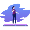 پیش‌نمایش فایل girl-in-metaverse-9886590 از پک متاورس