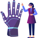 پیش‌نمایش فایل girl-looking-at-hand-wearing-vr-9886580 از پک متاورس