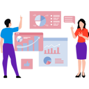 پیش‌نمایش فایل boy-and-girl-working-on-business-chart-graph-9917010 از پک کار تیمی در کسب و کار