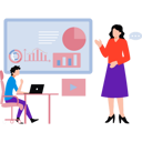 پیش‌نمایش فایل girl-talking-to-guy-working-on-business-graph-9917016 از پک کار تیمی در کسب و کار