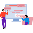 پیش‌نمایش فایل young-business-team-is-working-on-webpage-9917023 از پک کار تیمی در کسب و کار