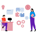 پیش‌نمایش فایل young-girl-is-coming-to-the-boy-for-work-9917005 از پک کار تیمی در کسب و کار