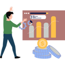پیش‌نمایش فایل businessman-is-setting-the-dollar-graph-10010262 از پک کارآفرین