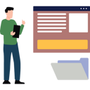 پیش‌نمایش فایل young-boy-is-showing-webpage-folder-10010284 از پک کارآفرین