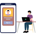 پیش‌نمایش فایل young-boy-is-signing-into-the-account-10010269 از پک کارآفرین