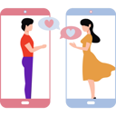 پیش‌نمایش فایل boy-and-girl-having-romantic-chat-10012645 از پک چت کردن