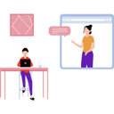 پیش‌نمایش فایل girl-chatting-with-boy-online-10012623 از پک چت کردن