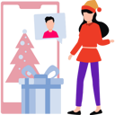 پیش‌نمایش فایل girl-looking-at-christmas-present-10012638 از پک چت کردن
