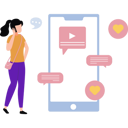 پیش‌نمایش فایل girl-talking-on-phone-10012624 از پک چت کردن