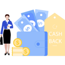 پیش‌نمایش فایل girl-standing-with-cash-back-tag-9934504 از پک بازگشت وجه و بازپرداخت