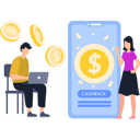 پیش‌نمایش فایل guy-using-laptop-and-getting-cashback-9934560 از پک بازگشت وجه و بازپرداخت