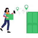 پیش‌نمایش فایل girl-delivering-parcel-to-door-9969292 از پک شخصیت