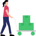 پیش‌نمایش فایل young-girl-carrying-trolley-of-boxes-9969251 از پک شخصیت