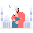پیش‌نمایش فایل child-is-hugging-his-father-10094213 از پک عید (فطر و قربان)
