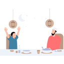 پیش‌نمایش فایل father-and-son-are-sitting-at-the-dining-table-10094236 از پک عید (فطر و قربان)
