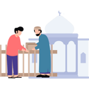 پیش‌نمایش فایل man-is-giving-a-box-to-another-man-10094239 از پک عید (فطر و قربان)