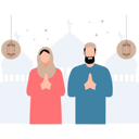پیش‌نمایش فایل men-and-women-are-greeting-eid-10094220 از پک عید (فطر و قربان)