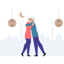 پیش‌نمایش فایل muslim-boys-are-hugging-10094225 از پک عید (فطر و قربان)
