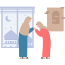 پیش‌نمایش فایل muslim-girl-is-greeting-her-mother-10094218 از پک عید (فطر و قربان)