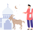پیش‌نمایش فایل muslim-man-is-looking-at-the-goat-10094227 از پک عید (فطر و قربان)